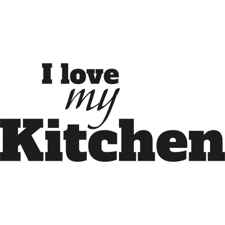 Sticker I love my kitchen